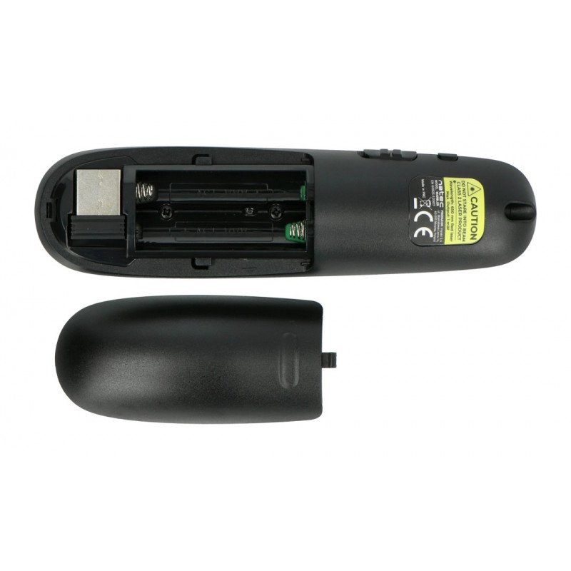 Wireless presenter with Natec Warbler laser pointer - black
