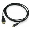 HQ-Power microHDMI cable - HDMI - black - 2m - zdjęcie 2