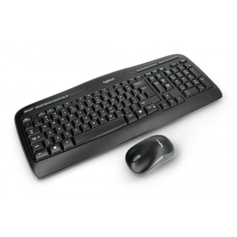 Logitech MK330 wireless kit - keyboard + mouse - black