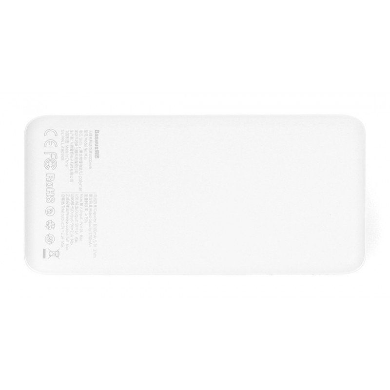 Mobile PowerBank Baseus battery 10000mAh WRLS Charger - white