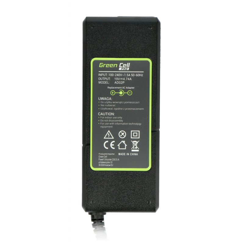 Green Cell power supply for Acer 19V 4.74A 4.74A Acer 19V laptops 5.5 / 1.7mm connector