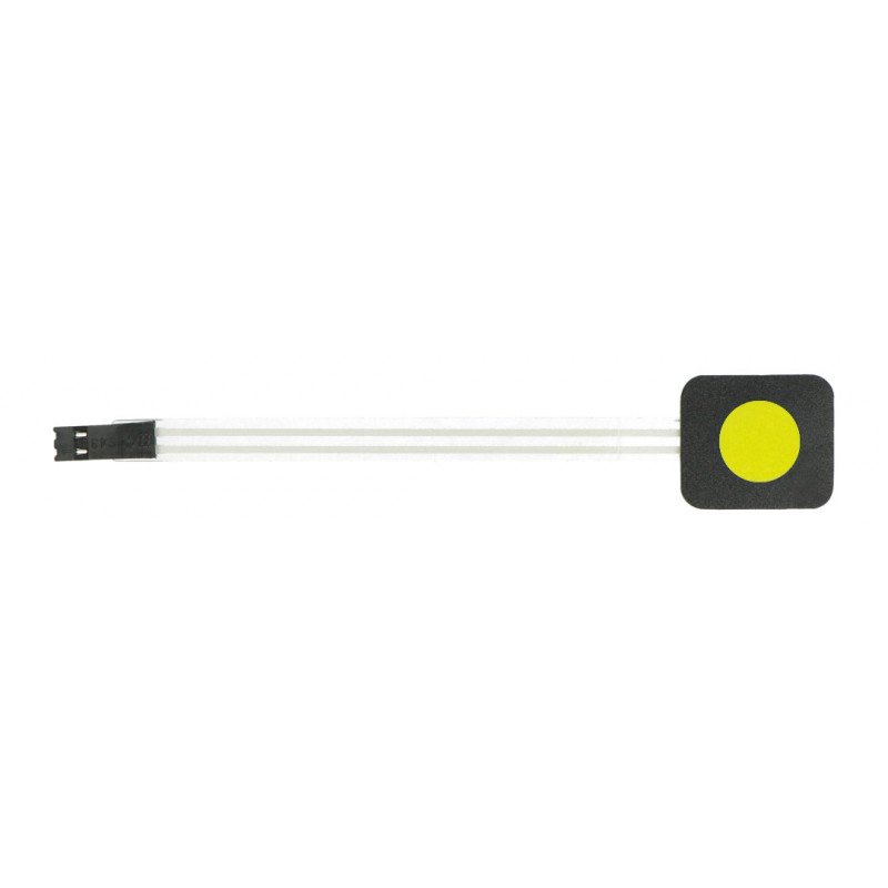 Membrane keypad - 1 yellow key - self-adhesive