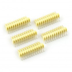 2,54 mm - angular plug 12-pin - 5 pcs