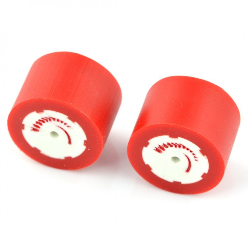FingerTech polyurethane wheels 30x22mm - 2pcs - red