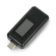 Keweisi USB tester KWS-1802C current and voltage meter from USB port C - black