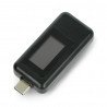Keweisi USB tester KWS-1802C current and voltage meter from USB port C - black - zdjęcie 1