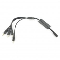 Adapter DC 5,5/2,1mm with switch - 4 pcs