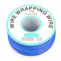 PVC wire cable 0,5mm - blue - roll 305m