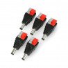 DC 5.5 x 2.1mm plug with quick coupler and buttons - zdjęcie 1