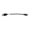 USB 2.0 Hi-Speed microUSB cable 0.15 m, Black - zdjęcie 2
