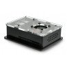 Raspberry Pi 4B box V2 for DIN rail - black and transparent + fan - zdjęcie 5