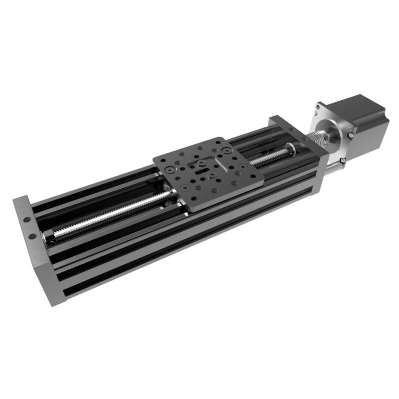 Linear guide V-Slot C-Beam 500mm - black - mounting kit