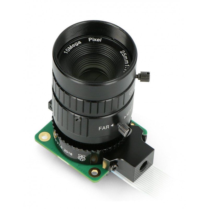 Narrow angle lens 10Mpx 25mm C Mount - for Raspberry Pi camera - Seeedstudio 114992274