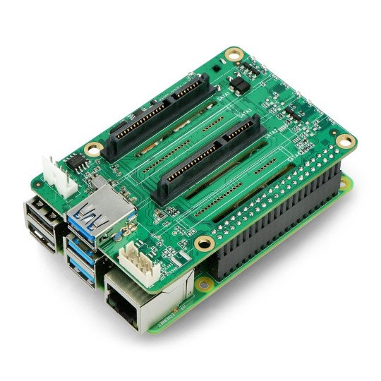 Dual SATA HAT for Raspberry Pi 4B - Seeedstudio Botland - Robotic Shop