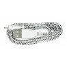 KK21L Micro USB cable 1M White braid - zdjęcie 2