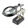 Handle with magnifying glass and LED light - Third hand TE-800 - zdjęcie 1