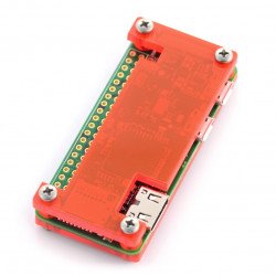 Raspberry Pi Zero Case - Fluo Open - red