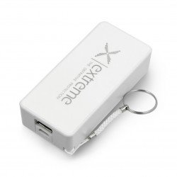 Mobile PowerBank Extreme Quark XL 5000mAh battery - white