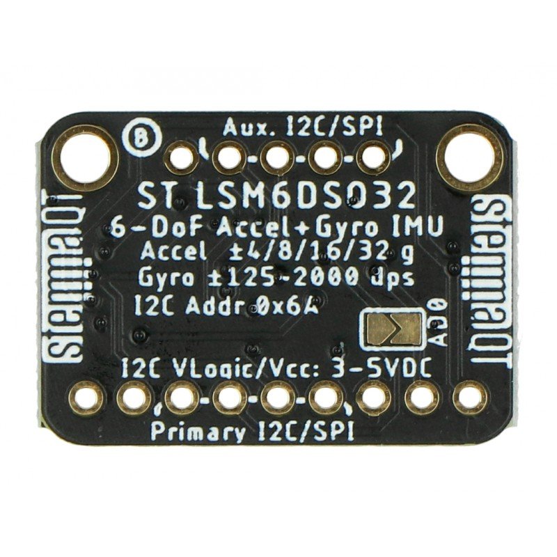 LSM6DSO32 6DoF IMU - 3-axis accelerometer and gyroscope -