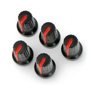 Buy Potentiometer knob RCL14 red - 6 / 14mm - 5