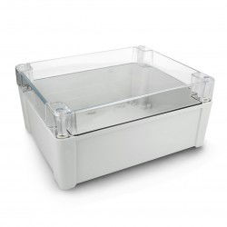 Kradex Kit - Hermetic enclosure ZP240.190.105SJp HTM PC with brass bushings - for wall mounting - light