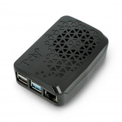 Raspberry Pi 4 case - Argon Poly+ Vented - black