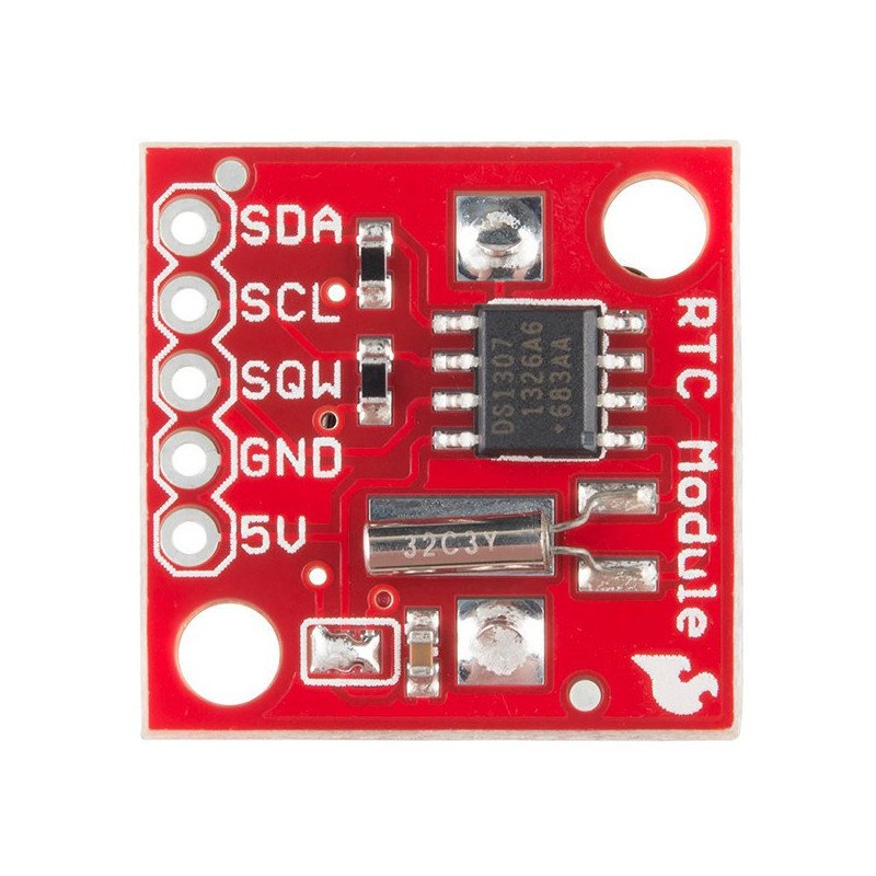 RTC DS1307 I2C - real-time clock + battery - SparkFun BOB-12708*