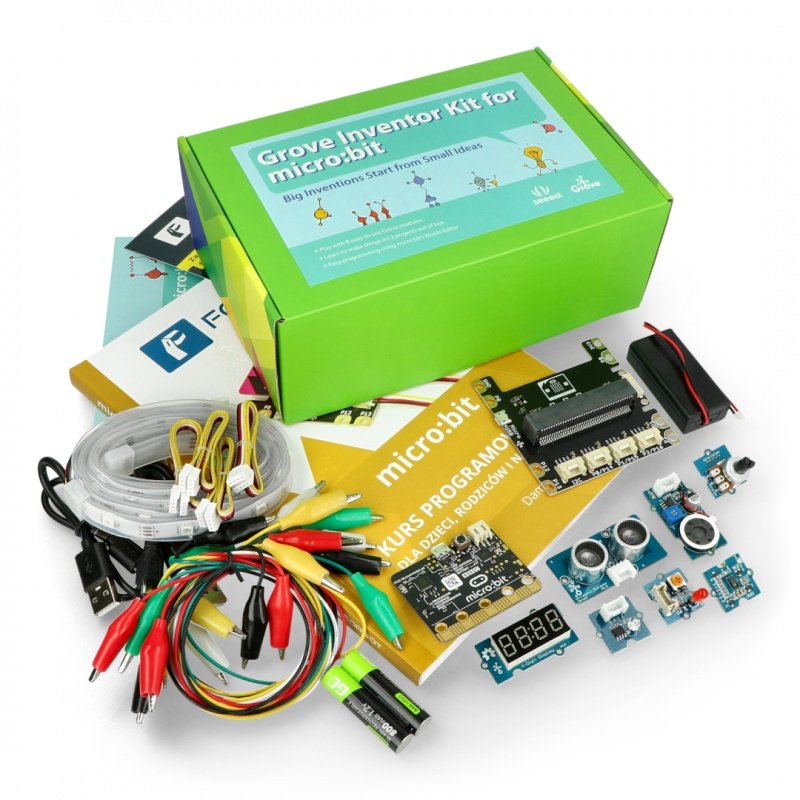Micro:bit Grove Inventor Kit - inventor's kit for children (modules + micro:bit + FORBOT course + book)