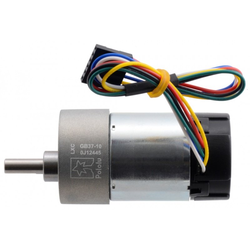 150:1 Metal Gearmotor 24V 37Dx73L 68RPM with 64 CPR Encoder -
