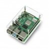 Case for Raspberry Pi 4B/3B+/3B/2B - transparent open - zdjęcie 1