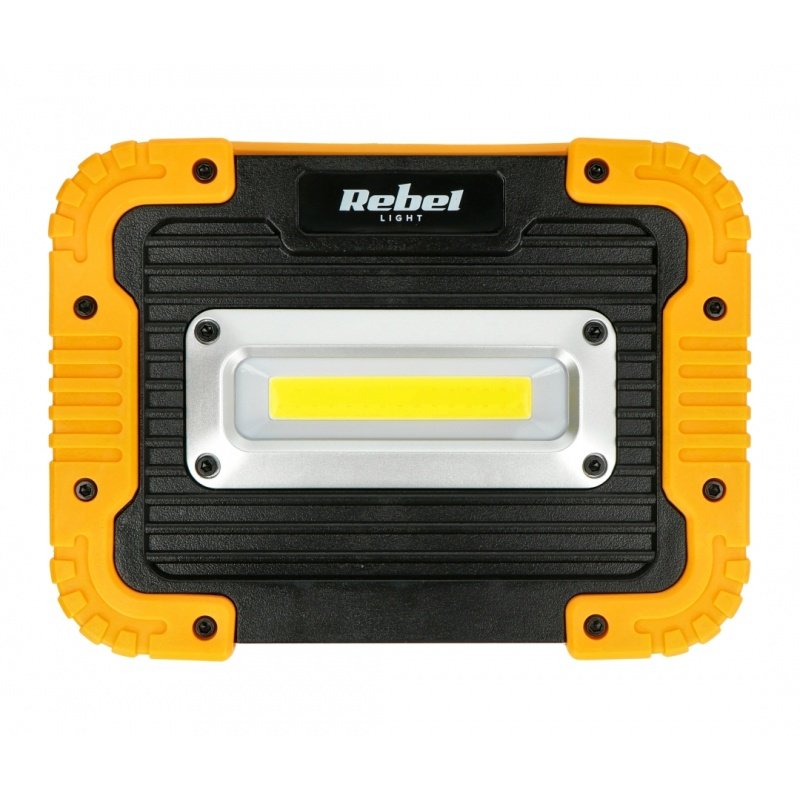 Rechargeable LED floodlight with USB cable, 10W, 900lm, IP44