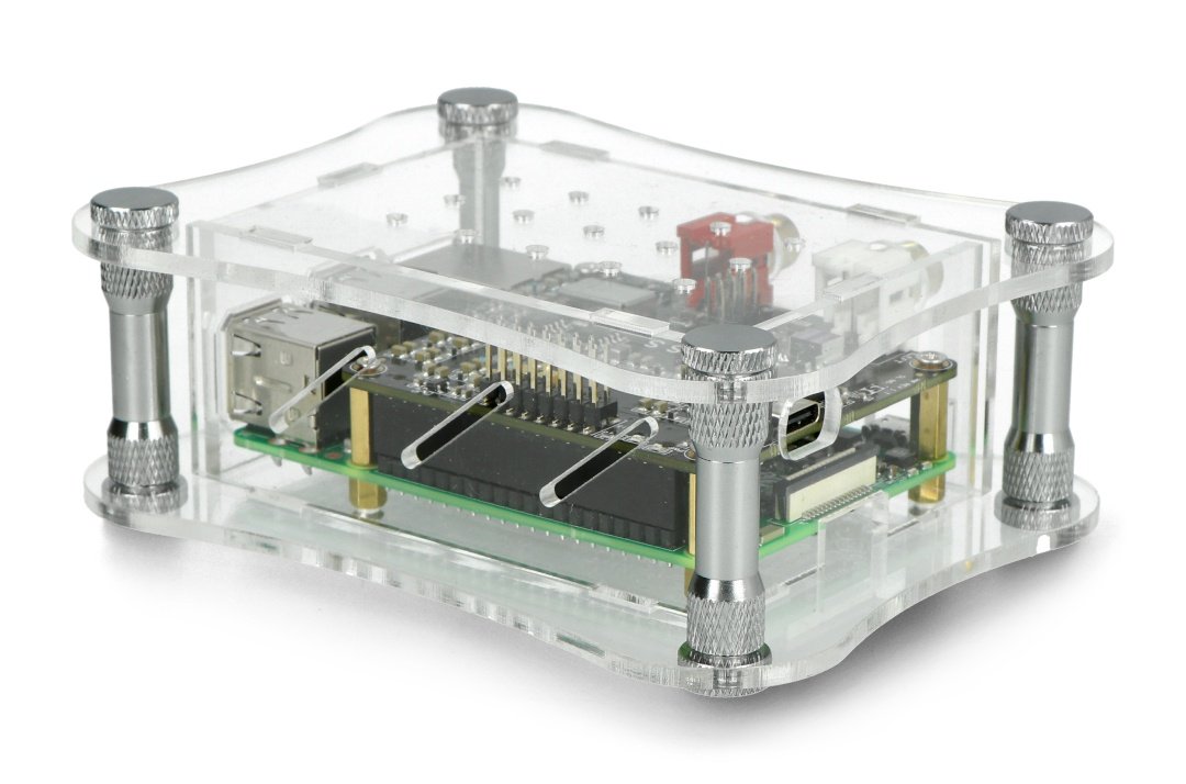 Case Raspberry Pi 3/2 and for Allo Boss acrylic Botland - Robotic Shop