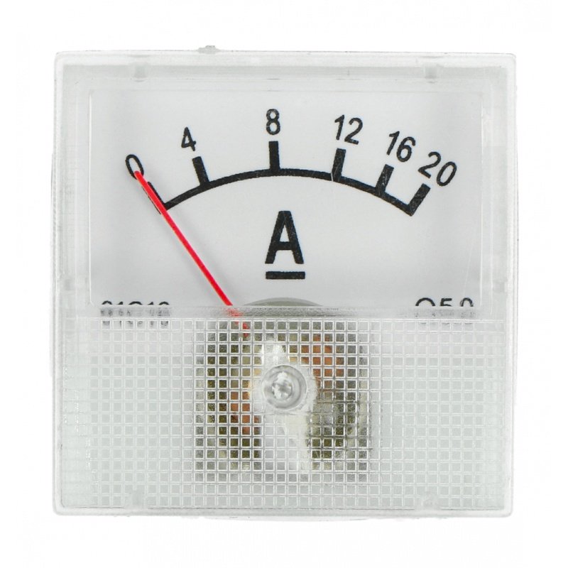 Analog ammeter - panel 91C16 mini - 20A