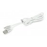 Silicone USB A - Lightning cable for iPhone / iPad / iPod - 1.5m white - zdjęcie 2