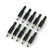 Buy DC plug 5,5x2,5mm for cable - 10pcs.