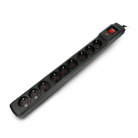 Power strip with protection Armac Multi M9 black - 9 sockets - Power strip with protection Armac Multi M9 black - 9 sockets -