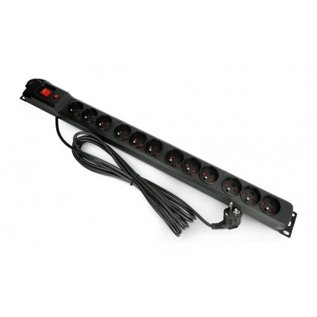 Power strip with protection Armac Multi M12 black - 12 sockets Power strip with protection Armac Multi M12 black - 12 sockets