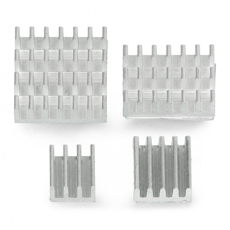 Set of heat sinks for Raspberry Pi - with heat transfer tape -