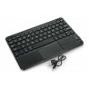 Wireless keyboard with touchpad - black 10" - Bluetooth 3.0 - zdjęcie 2