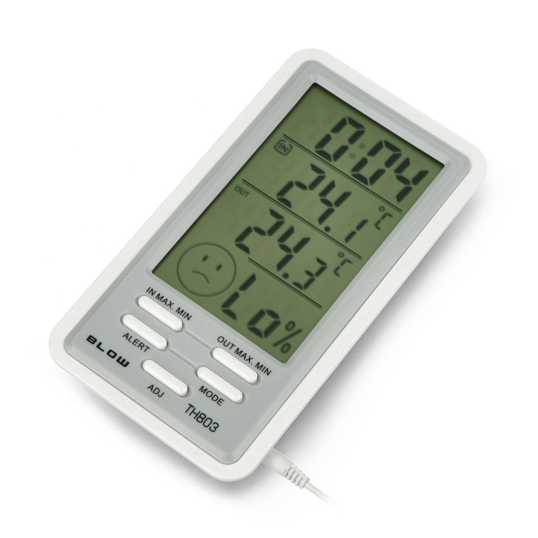 Station météo LCD - Thermomètre int./ext. / Hygromètre int./ext