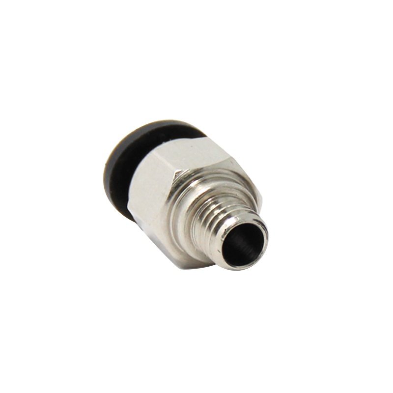Quick connector with thread M6 for 4mm PTFE tube pipe