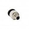 Quick connector with thread M6 for 4mm PTFE tube pipe - zdjęcie 3