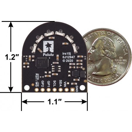 Distance sensor - wide-angle 3-channel + connectors - OPT3101 - Distance sensor - wide-angle 3-channel + connectors - OPT3101 -