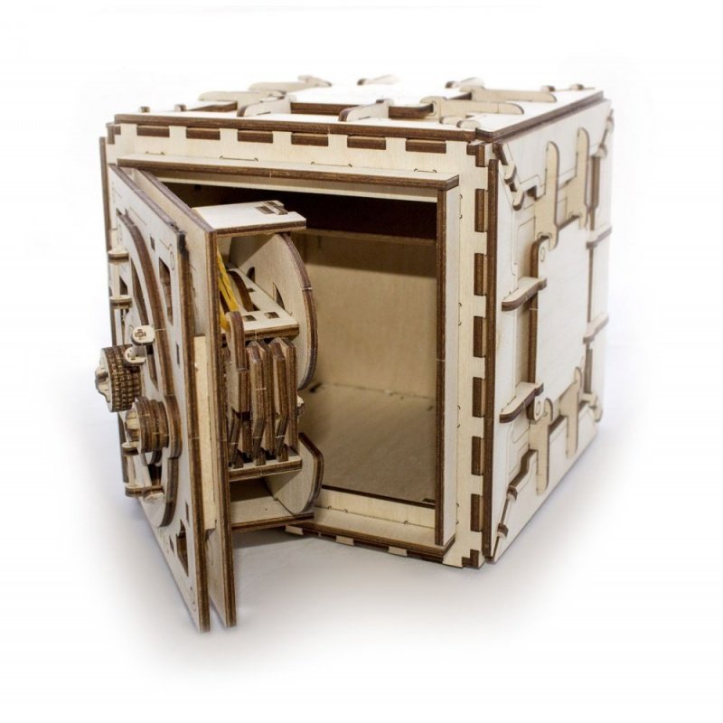 Safe - mechanical model for folding - veneer - 179 elements -