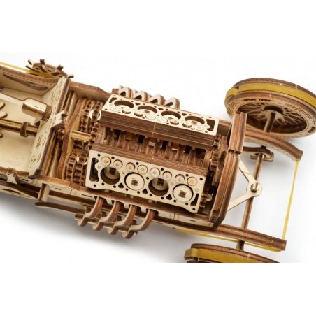 U-9 Grand Prix car - mechanical model for assembly - veneer -
