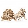 Postal stagecoach - mechanical model for assembly - veneer - - zdjęcie 1