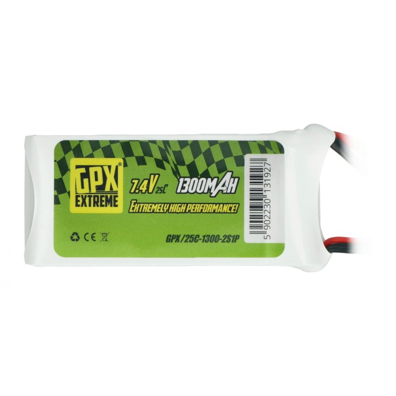 GPX Extreme 1300mAh 25C 3S 11.1V Li-Pol Pack