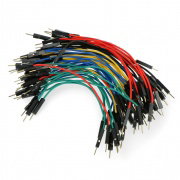 Buy Connecting cables male-male 10cm colored -