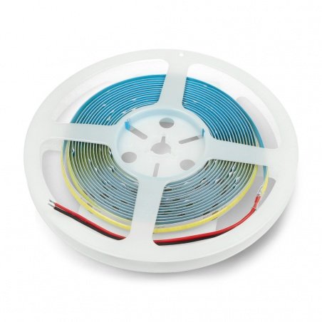 LED strip COB 12V IP20 10W/m 384diodes/m - cold white color - 5m LED strip COB 12V IP20 10W/m 384diodes/m - cold white color - 5m