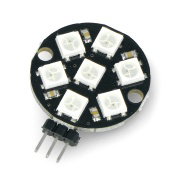 Ring LED RGB 7 x WS2812 5050 - soldered connectors